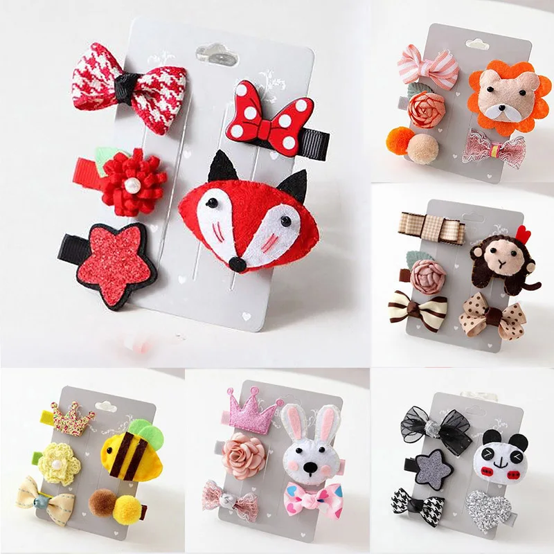5Pcs/set Lovely Baby Girls Hair Clips Cartoon Animal Bow Crown Infant Hairpins Princess Barrettes Kids Headwear Hair Accessories
5Pcs/set Lovely Baby Girls Hair Clips Cartoon Animal Bow Crown Infant Hairpins Princess Barrettes Kids Headwear Hair Accessories