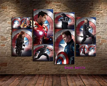 Captain America Civil War 4 Pieces Canvas Painting Print Living Room Home Decor Modern Wall Art Oil Painting
Captain America Civil War 4 Pieces Canvas Painting Print Living Room Home Decor Modern Wall Art Oil Painting