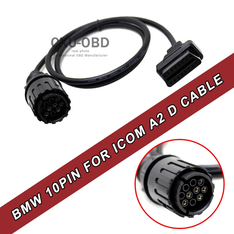 10Pin To 16Pin OBD2 OBDII Diagnostic Cable For BMW 1.5M ICOM D Cable ICOM-D Motorcycles Motobikes 10 Pin Adaptor-1.5m Long
10Pin To 16Pin OBD2 OBDII Diagnostic Cable For BMW 1.5M ICOM D Cable ICOM-D Motorcycles Motobikes 10 Pin Adaptor-1.5m Long