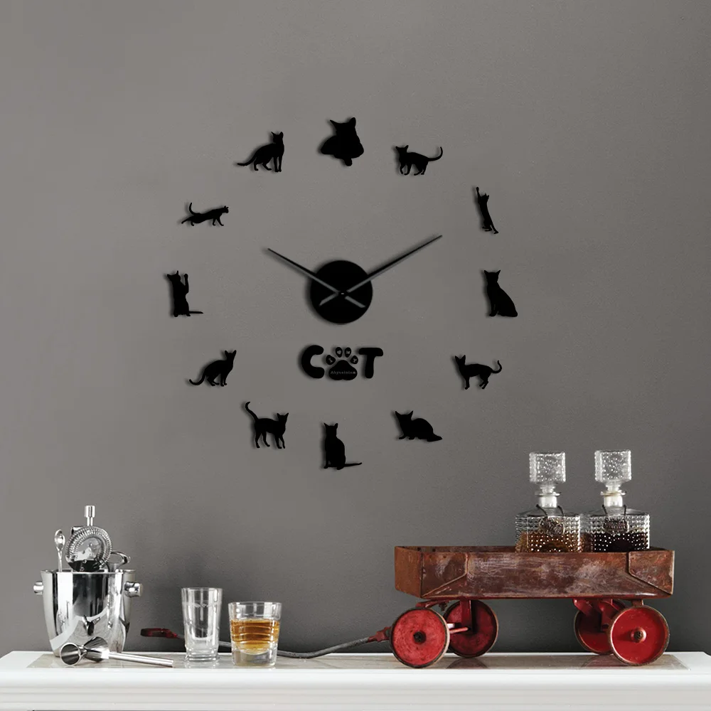 African Abyssinian Cat Large Diy Wall Clock Acrylicl Mirror Clock 3d Wall Clock Personalized Digital Wall Watch Free Shipping
African Abyssinian Cat Large Diy Wall Clock Acrylicl Mirror Clock 3d Wall Clock Personalized Digital Wall Watch Free Shipping