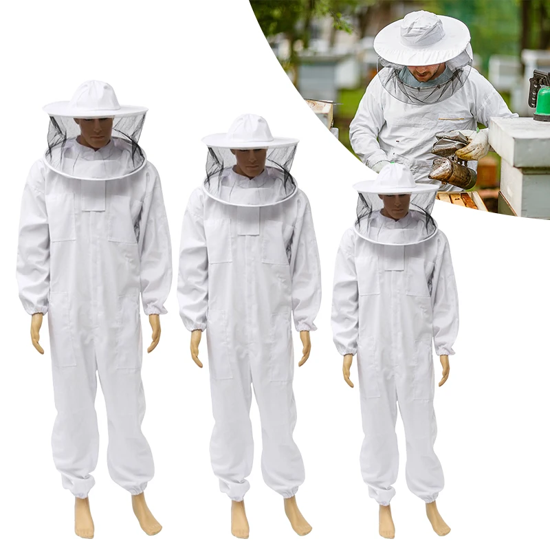 White Protective Suit Beekeeping Whole Body Durable Bee Coat Apidae Protection Honey Anti Peak Practical Protective Clothing
White Protective Suit Beekeeping Whole Body Durable Bee Coat Apidae Protection Honey Anti Peak Practical Protective Clothing