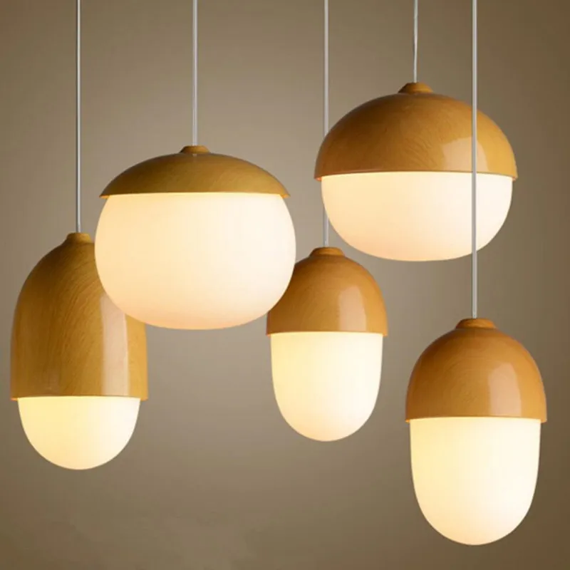 Nordic imitation wood nut E27 led pendant lights for coffee house creative bedroom restaurant bar hanglamp free shipping 88
Nordic imitation wood nut E27 led pendant lights for coffee house creative bedroom restaurant bar hanglamp free shipping 88