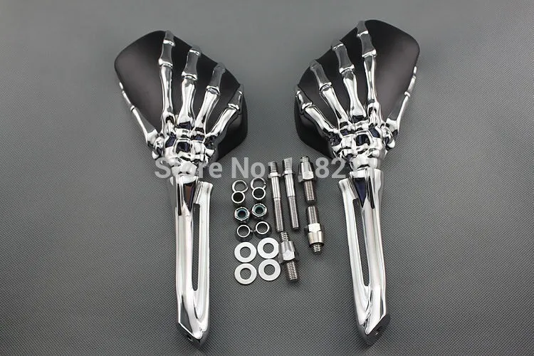 Brand New Motorcycle Mirror chrome CHROME SKELETON SKULL CUSTOM Street Bikes Mirrors For yamaha cruiser bikes
Brand New Motorcycle Mirror chrome CHROME SKELETON SKULL CUSTOM Street Bikes Mirrors For yamaha cruiser bikes