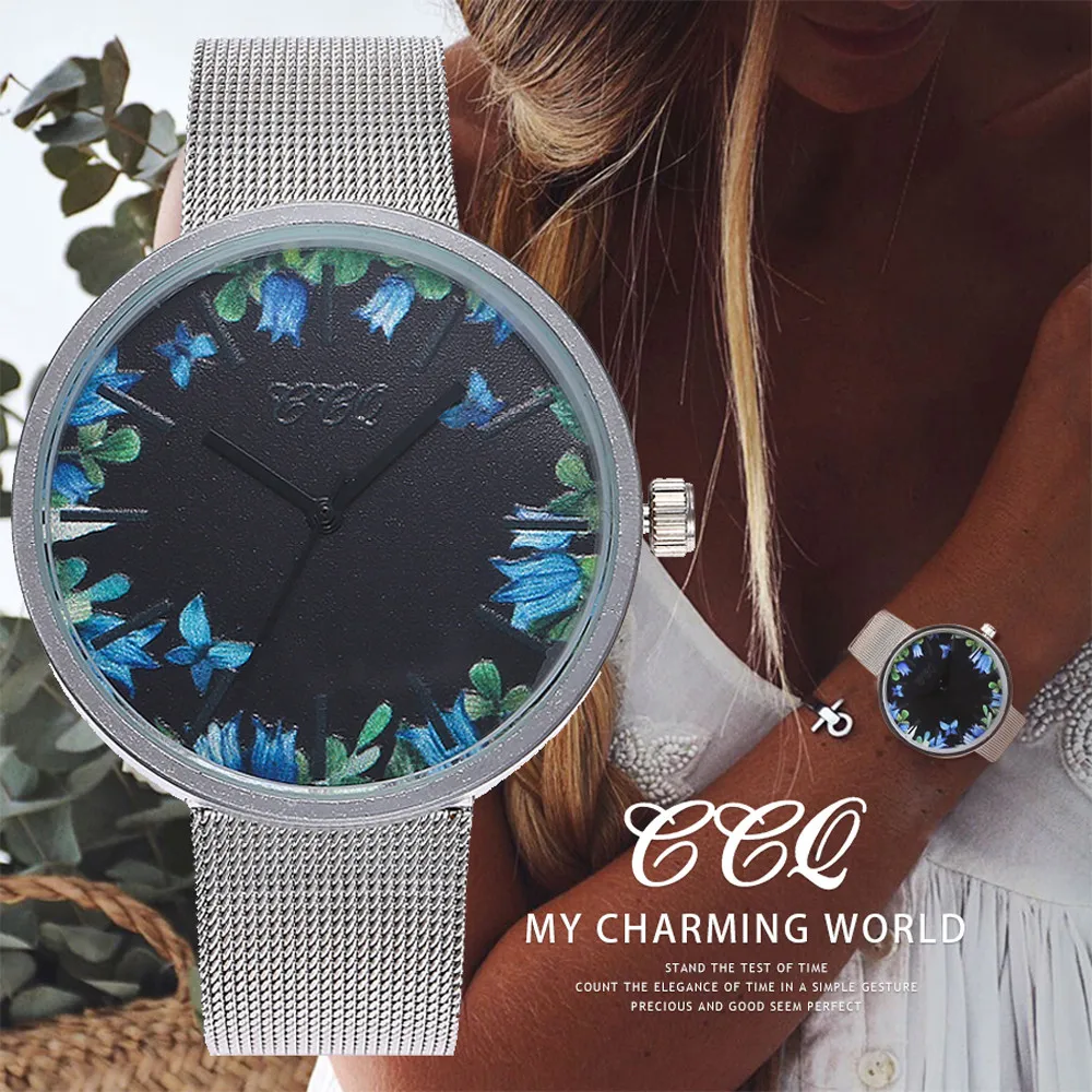Brand designer fashion Women watches Stainless Steel Quartz Wristwatch flower Marble Strap Ladies Watch Analog relogio feminino
Brand designer fashion Women watches Stainless Steel Quartz Wristwatch flower Marble Strap Ladies Watch Analog relogio feminino