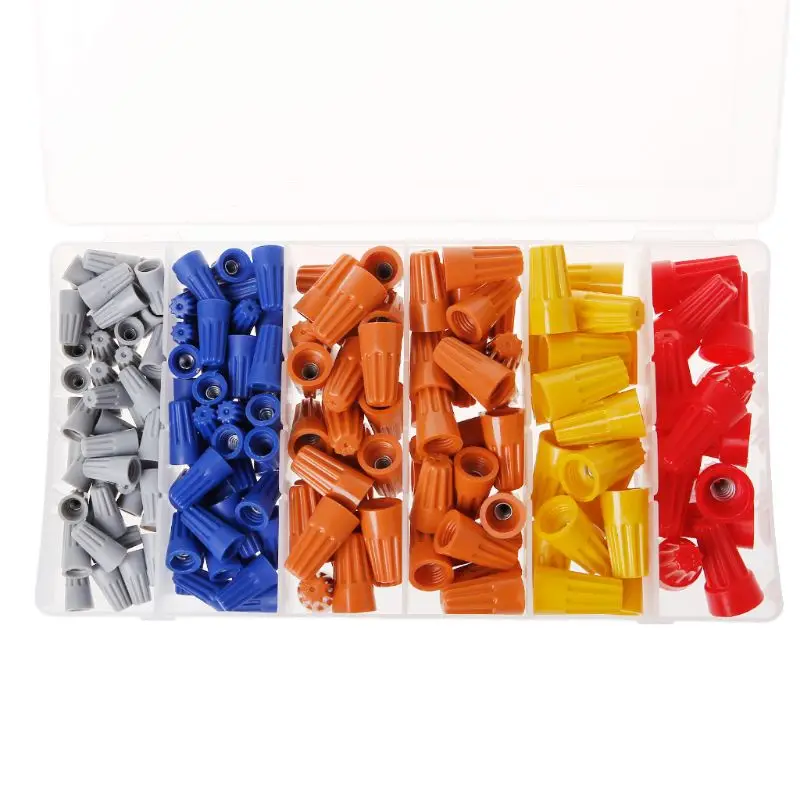 Electrical Wire Connectors Screw Terminals With Spring Insert Twist Nuts Caps 180pcs/box
Electrical Wire Connectors Screw Terminals With Spring Insert Twist Nuts Caps 180pcs/box