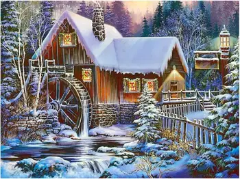 Diamond Painting Full Square/Round Snow Scene Pictures Of Rhinestones Diamond Mosaic Sticker Diamond Embroidery Scenery Gift
Diamond Painting Full Square/Round Snow Scene Pictures Of Rhinestones Diamond Mosaic Sticker Diamond Embroidery Scenery Gift