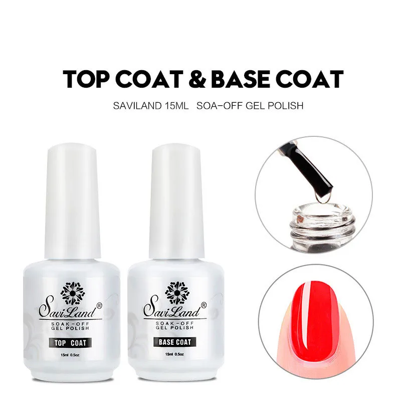 1PC Base Coat Top Coat Set Gel Nail Polish Soak Off Long Lasting Gel Varnish 15ml UV LED Nail Gel Lacquer
1PC Base Coat Top Coat Set Gel Nail Polish Soak Off Long Lasting Gel Varnish 15ml UV LED Nail Gel Lacquer