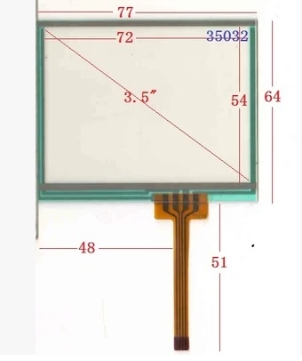 035032 New 3.5 inch 77*64 mm universal GPS learning machine industrial control terminal touch screen
035032 New 3.5 inch 77*64 mm universal GPS learning machine industrial control terminal touch screen