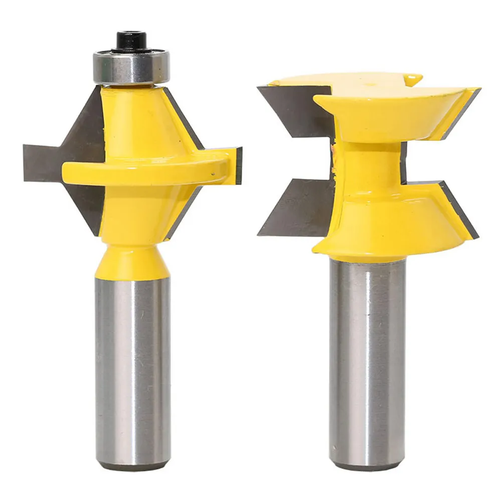 2PC Small Lock Miter Finger Joint Glue Router Bit 120 Degree Tenon Cutter Tool W/1/2Inch Shank milling tools Woodworking Tools
2PC Small Lock Miter Finger Joint Glue Router Bit 120 Degree Tenon Cutter Tool W/1/2Inch Shank milling tools Woodworking Tools