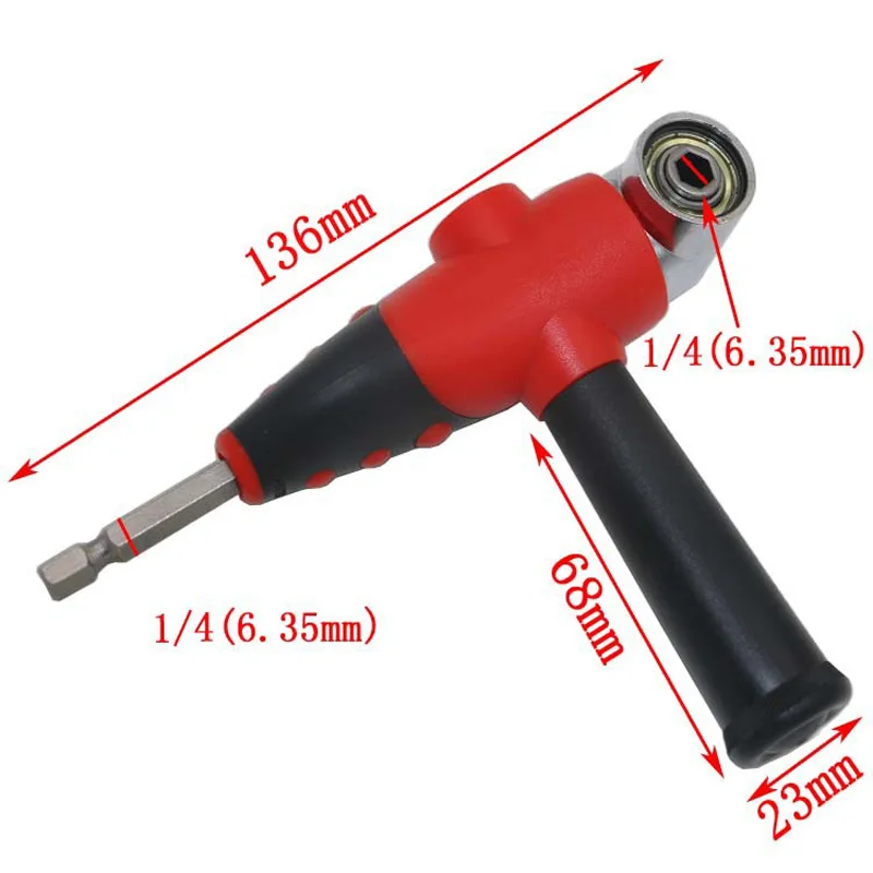 105 Degree Positive Reversal Degree Right Angle Driver Hex Screwdriver Holder Power Drill Bit Set Stainless Steel Screw 136mm
105 Degree Positive Reversal Degree Right Angle Driver Hex Screwdriver Holder Power Drill Bit Set Stainless Steel Screw 136mm