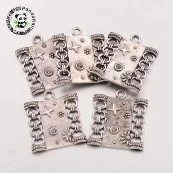 Rectangle Alloy Pendant Rhinestone Settings, Lead Free and Cadmium Free, Antique Silver Color, 31x27x2mm
Rectangle Alloy Pendant Rhinestone Settings, Lead Free and Cadmium Free, Antique Silver Color, 31x27x2mm