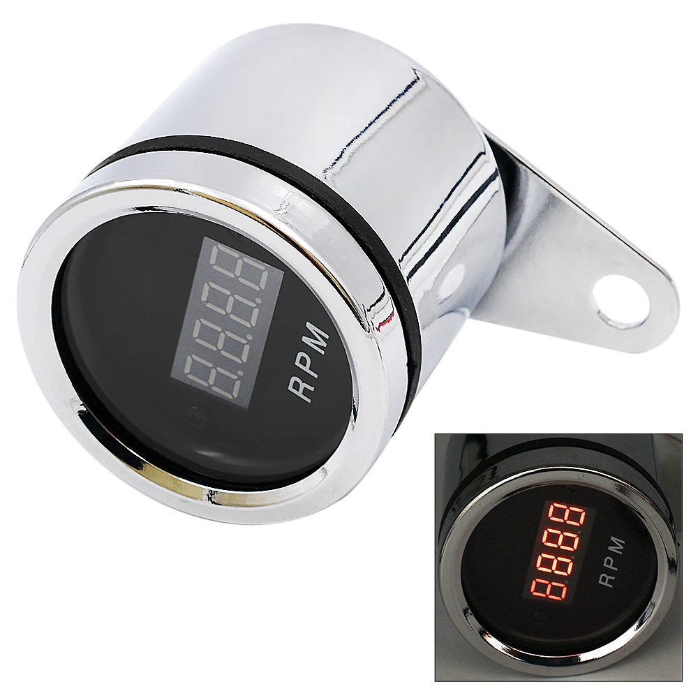 Motorcycle Tachometer Instrument Chromium Plating Safety Modification Digital Tachometer Tacho Gauge with LED Backlight
Motorcycle Tachometer Instrument Chromium Plating Safety Modification Digital Tachometer Tacho Gauge with LED Backlight