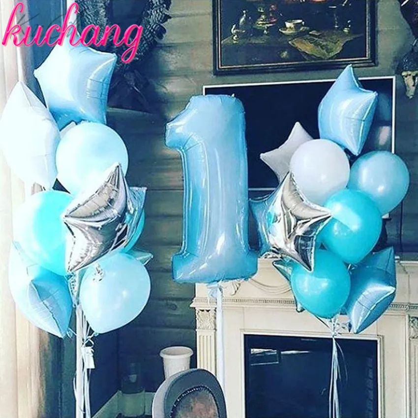 17pcs Baby Shower 40inch number 1 18inch White Sliver Star foil latex helium Balloons Boys Birthday 1st Party Supplies Decortio
17pcs Baby Shower 40inch number 1 18inch White Sliver Star foil latex helium Balloons Boys Birthday 1st Party Supplies Decortio