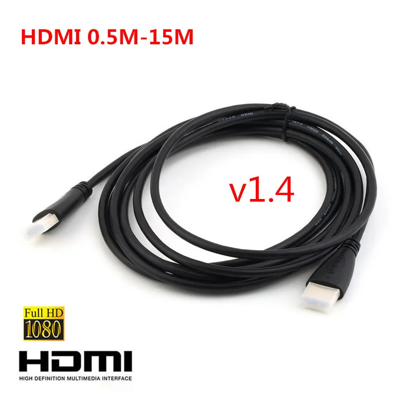 HOT High Speed 0.3/0.5/1/1.5/2/3/5M HDMI Cable Gold Plated Plug Male To Male 1.4 Version HDMI Cabo 3D 1080p for HDTV XBOX PS3
HOT High Speed 0.3/0.5/1/1.5/2/3/5M HDMI Cable Gold Plated Plug Male To Male 1.4 Version HDMI Cabo 3D 1080p for HDTV XBOX PS3
