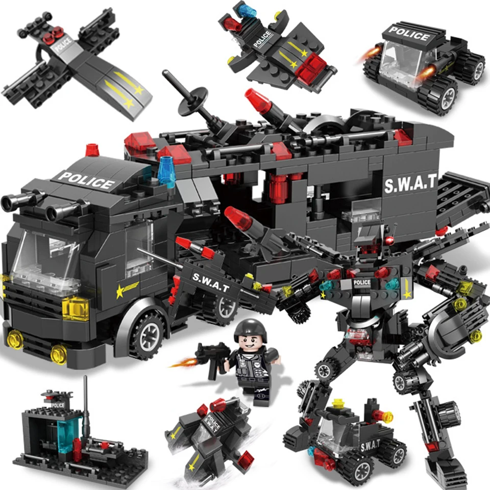 418+pcs Technic SWAT Command Trucks Building Blocks Compatible Major Brands City Police Figures Bricks Toys Gifts For Children
418+pcs Technic SWAT Command Trucks Building Blocks Compatible Major Brands City Police Figures Bricks Toys Gifts For Children