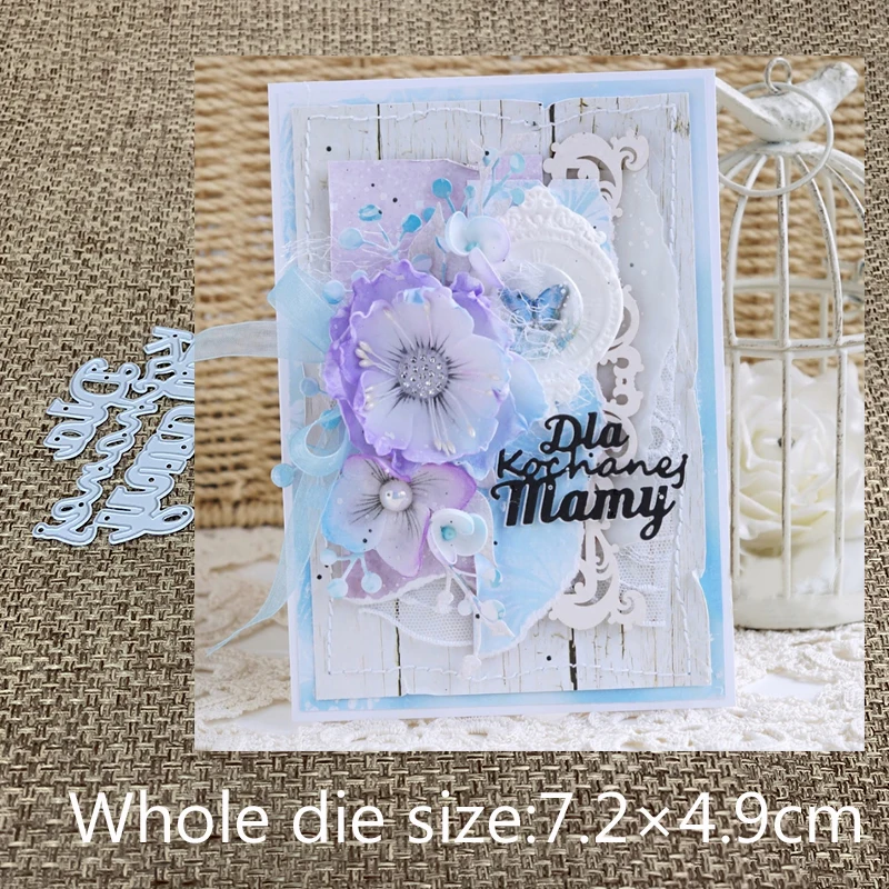New Design Craft Metal Cutting Dies Polish word for my dear mother Scrapbooking Album Paper Card Craft Embossing Die Cuts
New Design Craft Metal Cutting Dies Polish word for my dear mother Scrapbooking Album Paper Card Craft Embossing Die Cuts