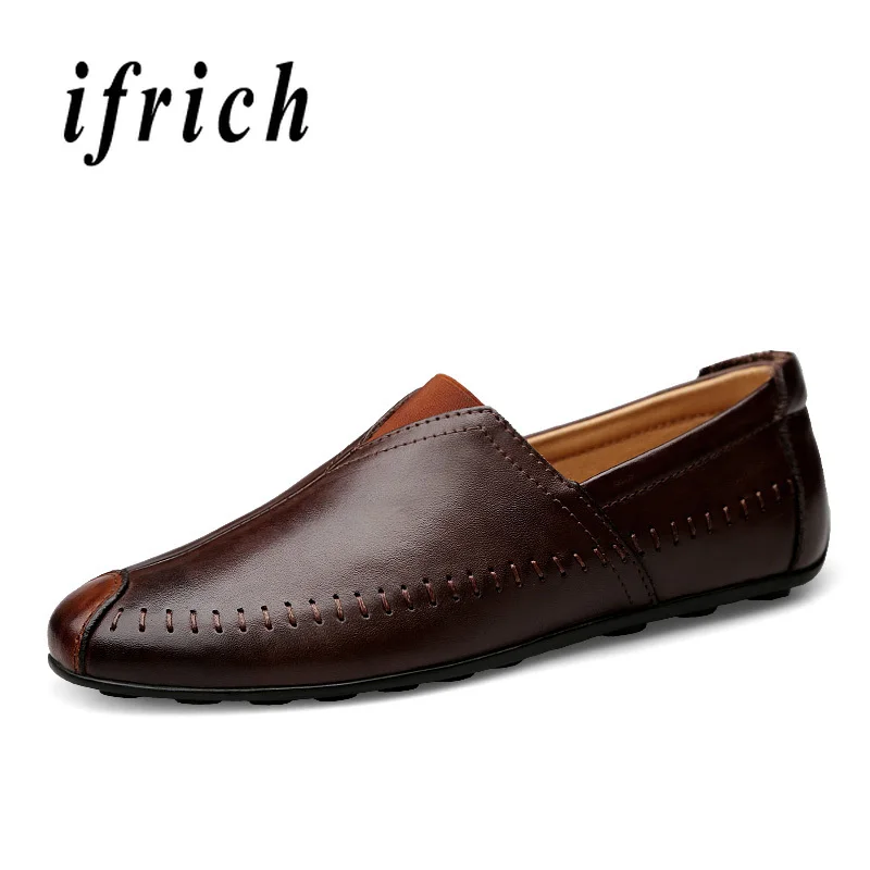 Genuine Leather Loafers Men Shoes Fashion Luxury Brand Shoes Black Brown Loafers Moccasins Men Non-Slip Mens Walking Driver Shoe
Genuine Leather Loafers Men Shoes Fashion Luxury Brand Shoes Black Brown Loafers Moccasins Men Non-Slip Mens Walking Driver Shoe