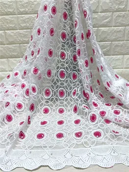 Latest Design Milk Silk Nigerian Lace Fabrics African Lace Fabrics High Quality Guipure French Net Lace Fabric For Wedding J5