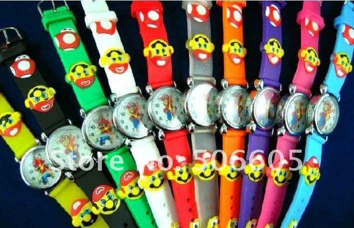 Free Shipping 10pcs/lot Wholesale Super Mario Cartoon Watch,3D Quartz children kids factory price
Free Shipping 10pcs/lot Wholesale Super Mario Cartoon Watch,3D Quartz children kids factory price