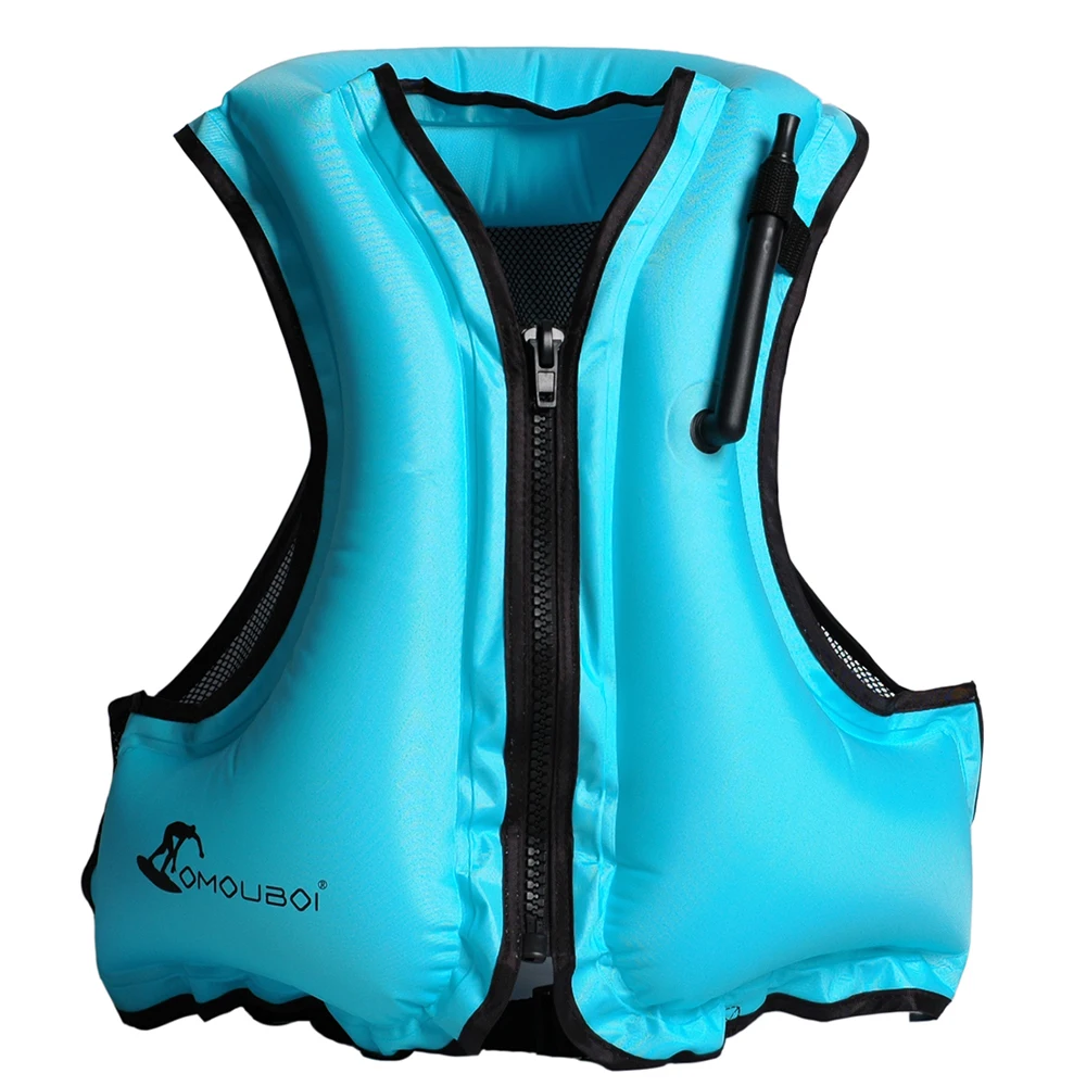Description Picture 5 of itemAdult Inflatable Life Jacket Swim Vest Snorkeling Floating Life Vest Swimming Drifting Surfing Water Sports Life Saving Jacket