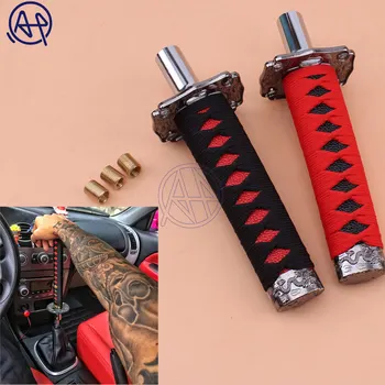 Universal Katana Sword Shape Car Gear Stick Metal Aluminum Cloth Shifter Lever Shift Knob for Manual Gear Automobiles AT Cars
Universal Katana Sword Shape Car Gear Stick Metal Aluminum Cloth Shifter Lever Shift Knob for Manual Gear Automobiles AT Cars