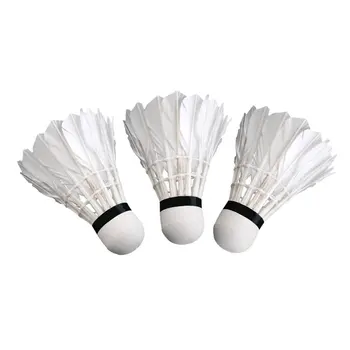 

3 PcsTraining White duck feathers Badminton Shuttlecocks Birdies Ball Game Sport Entertainment Product Badminton Balls with Can