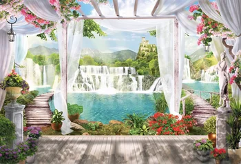 Laeacco Curtain Pavilion Waterfall Lake Scenic Baby Photo Backgrounds Customized Photography Backdrops For Photo Studio
Laeacco Curtain Pavilion Waterfall Lake Scenic Baby Photo Backgrounds Customized Photography Backdrops For Photo Studio