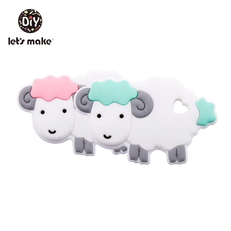 Let's Make Silicone Teethers Cartoon Sheep Teething 1pc Diy Pacifier Clips Chain Necklace Accessories BPA Free Baby Teethers
Let's Make Silicone Teethers Cartoon Sheep Teething 1pc Diy Pacifier Clips Chain Necklace Accessories BPA Free Baby Teethers