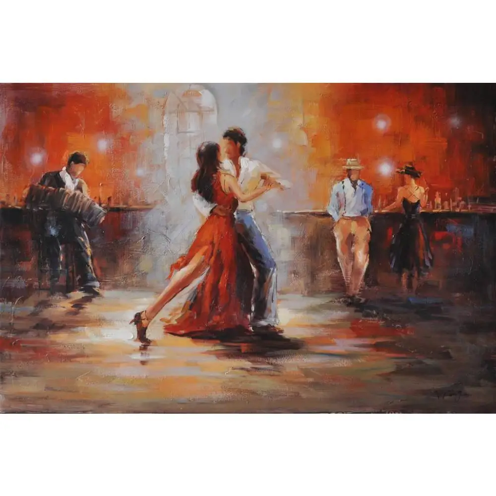 

contemporary art Abstract paintings Room with Tango Willem Haenraets Canvas oil painting for living room handmade High quality