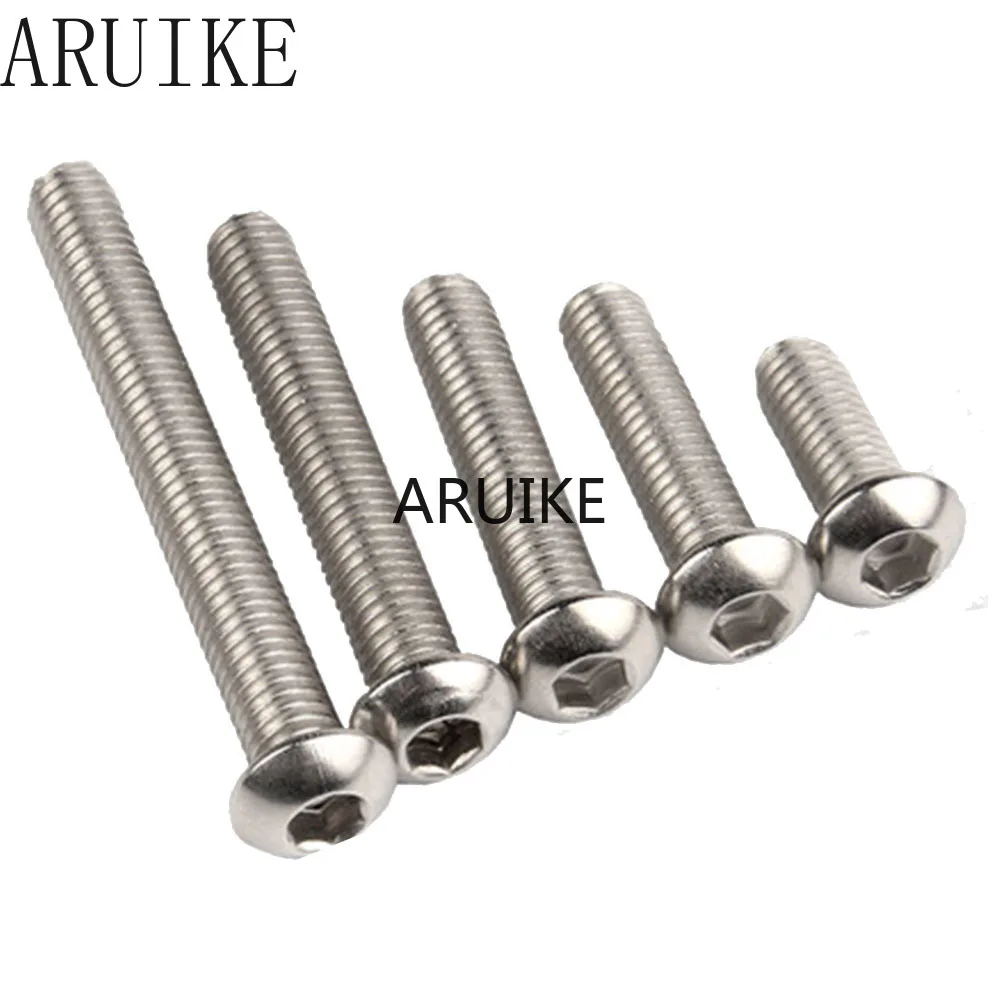 10pcs/Lot M8x16 mm M8*16 yuan cup Half round head 304 Stainless Steel Hex Socket Head Cap Screw Bolts
10pcs/Lot M8x16 mm M8*16 yuan cup Half round head 304 Stainless Steel Hex Socket Head Cap Screw Bolts