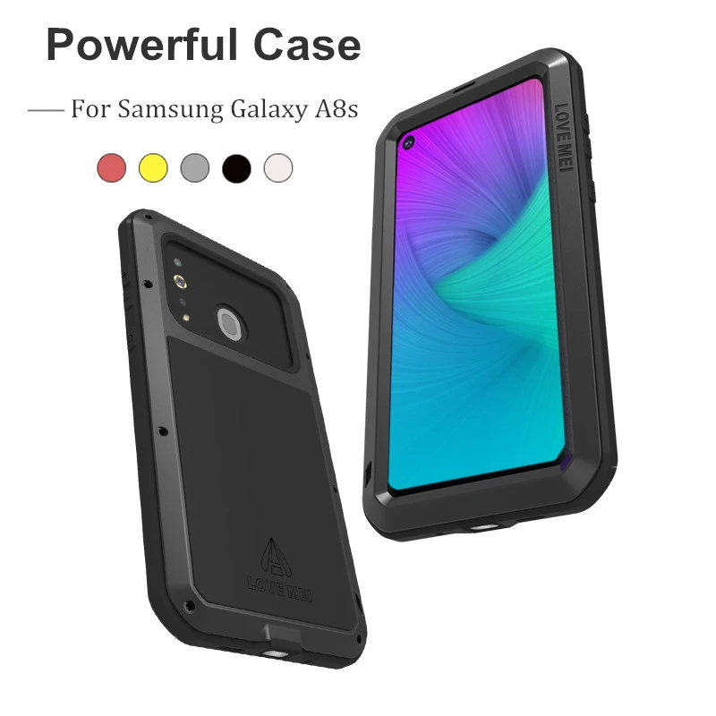 LOVEMEI Powerful Metal Waterproof Case For Samsung Galaxy A8s Cover ShockProof Armor Defender Full Body Protection Phone Case
LOVEMEI Powerful Metal Waterproof Case For Samsung Galaxy A8s Cover ShockProof Armor Defender Full Body Protection Phone Case