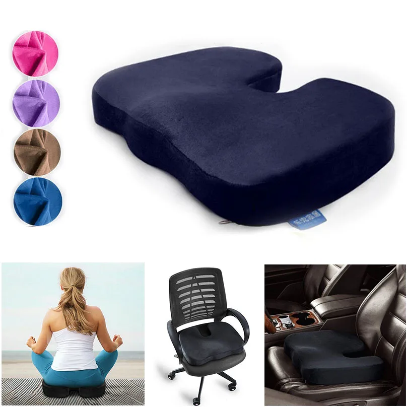 Healthy Velvet Memory Foam Chair Pillow Office Seat Pad Hemorrhoid Treat Car Seat Wheelchair Big Fat Cushion Mats
Healthy Velvet Memory Foam Chair Pillow Office Seat Pad Hemorrhoid Treat Car Seat Wheelchair Big Fat Cushion Mats