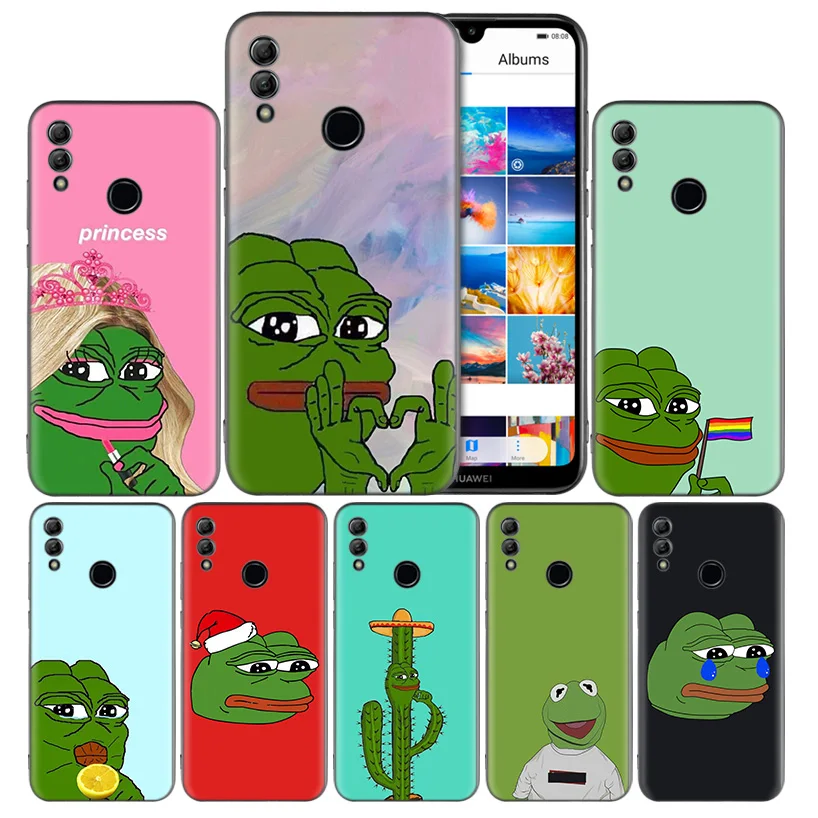 Pepe Funny Frog Black Silicone Case Cover for Huawei Honor 8X 8C 8A 8S 10 10i Lite Play V20 Y9 Y7 Y6 Y5 Prime 2018 2019
Pepe Funny Frog Black Silicone Case Cover for Huawei Honor 8X 8C 8A 8S 10 10i Lite Play V20 Y9 Y7 Y6 Y5 Prime 2018 2019