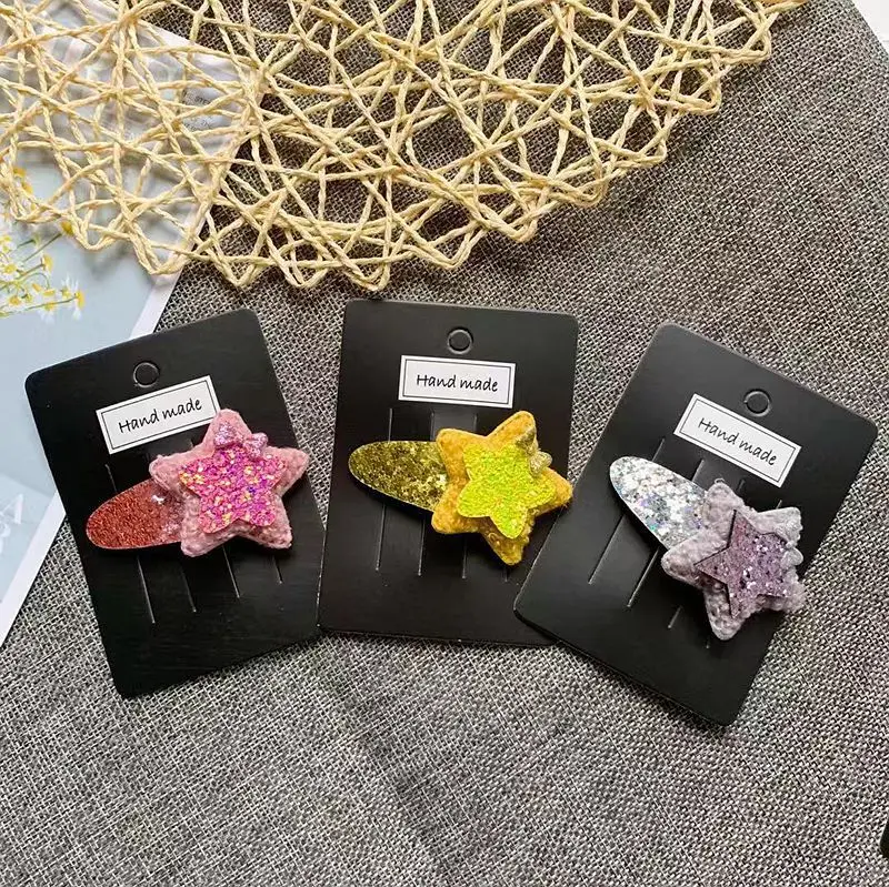 Boutique 15pcs Fashion Cute Glitter Bow Star Barrettes Hairpins Solid Felt Star Snap Clips Princess Headwear Hair Accessories
Boutique 15pcs Fashion Cute Glitter Bow Star Barrettes Hairpins Solid Felt Star Snap Clips Princess Headwear Hair Accessories
