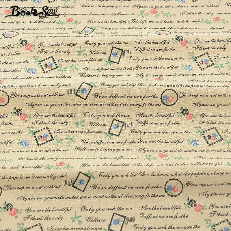 Booksew Qutilting Cotton Linen Fabric Sewing Material Tablecloth Pillow Bag Curtain Cushion Zakka Tissu Printed Letters Design
Booksew Qutilting Cotton Linen Fabric Sewing Material Tablecloth Pillow Bag Curtain Cushion Zakka Tissu Printed Letters Design