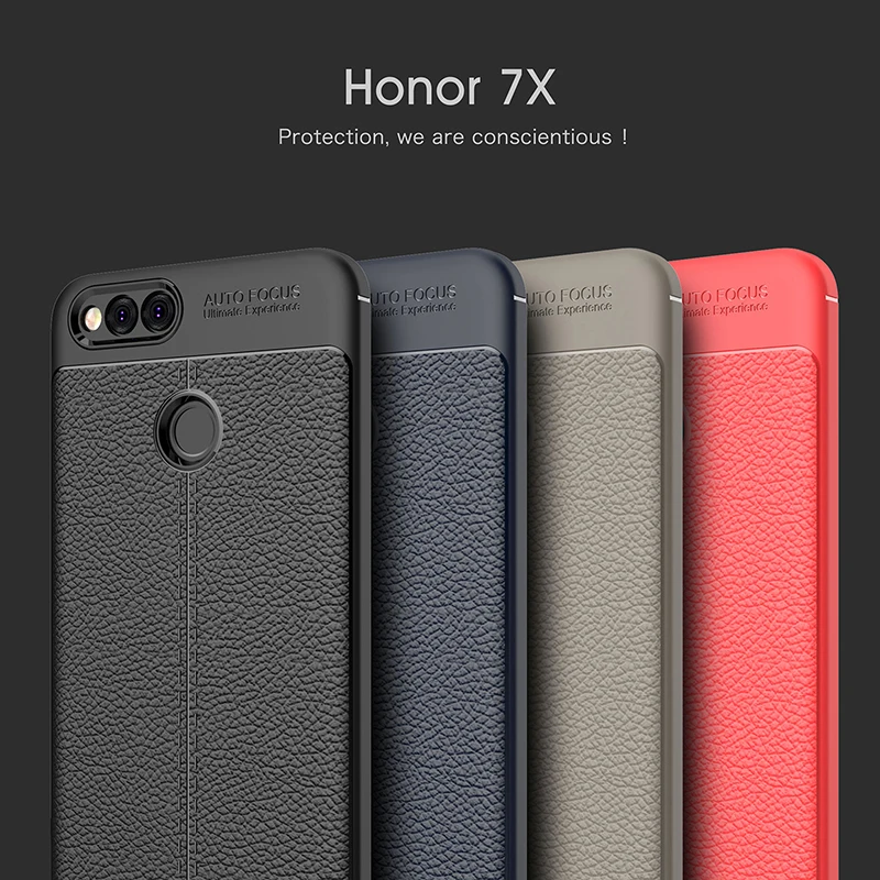 Case On Honor 7x Luxury Soft Shockproof Leather Grained TPU Back Cover For Coque Huawei Honor7x 7 X Phone Cases
Case On Honor 7x Luxury Soft Shockproof Leather Grained TPU Back Cover For Coque Huawei Honor7x 7 X Phone Cases