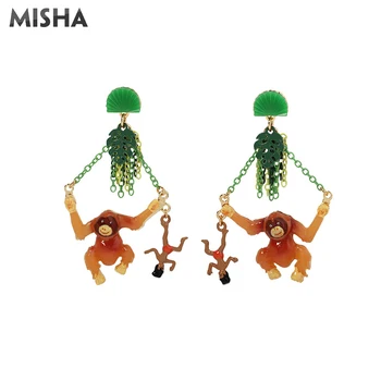 MISHA Trendy Stud Earrings For Women Cute Forest Orangutan Design Handmade Enamel Glazed Earrings Jewelry For Girls Ladies L1014
MISHA Trendy Stud Earrings For Women Cute Forest Orangutan Design Handmade Enamel Glazed Earrings Jewelry For Girls Ladies L1014