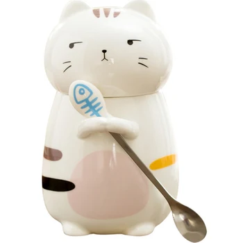 Homadise 400ml Cute Cat Ceramic Cup Creative Large Capacity Mug With Lid Coffee Cup Milk Cups Spoon Included
Homadise 400ml Cute Cat Ceramic Cup Creative Large Capacity Mug With Lid Coffee Cup Milk Cups Spoon Included