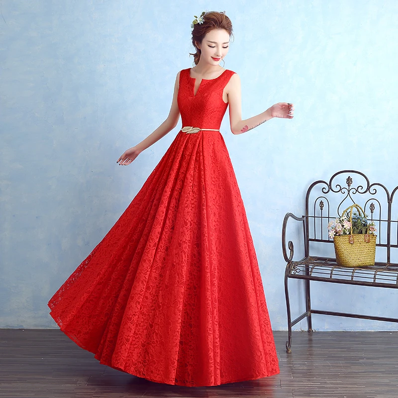 2016 Brand New Evening Dresses Elegant Princess Long Red Bride Gown Lace Ball Prom Party Homecoming/Graduation Formal Dress
2016 Brand New Evening Dresses Elegant Princess Long Red Bride Gown Lace Ball Prom Party Homecoming/Graduation Formal Dress