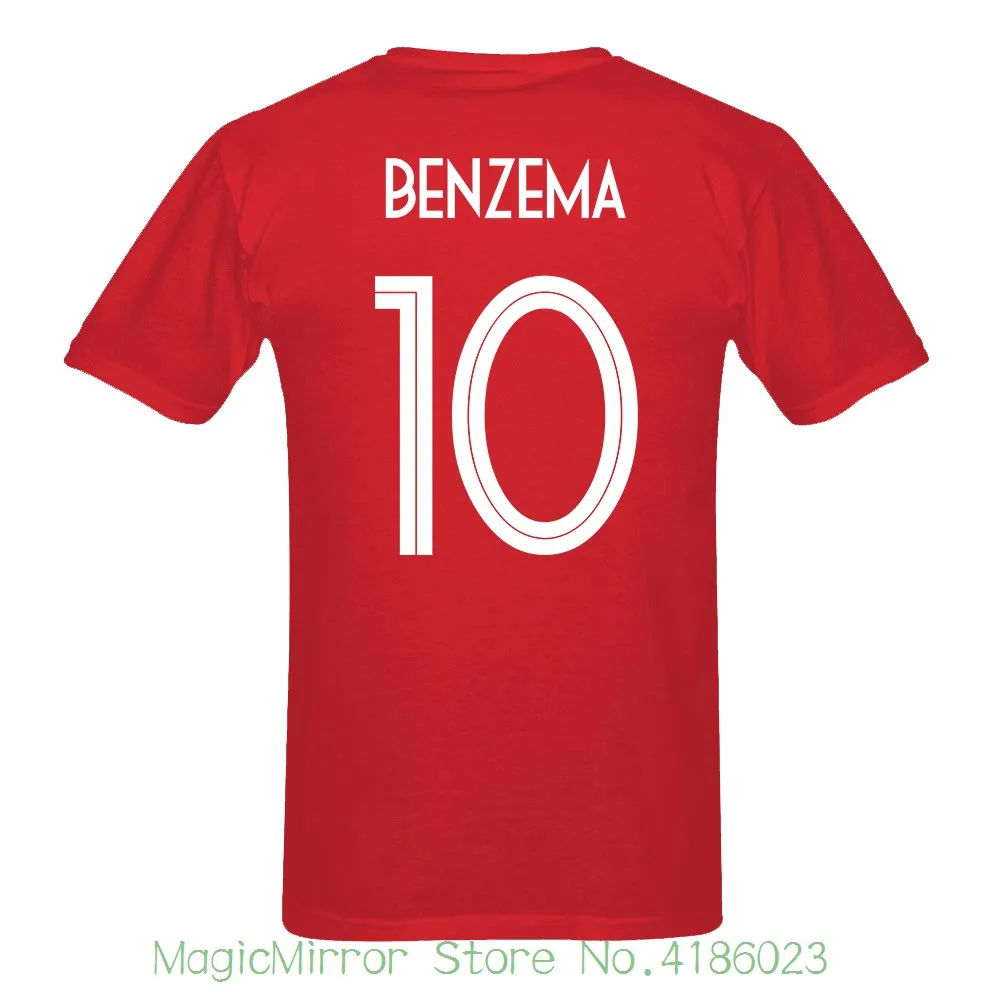 2018 new Russia World Match Cup France Benzema Number 10 sporty jersey Newest summer T shirt Mens fans footballer goal Tee Funny
2018 new Russia World Match Cup France Benzema Number 10 sporty jersey Newest summer T shirt Mens fans footballer goal Tee Funny