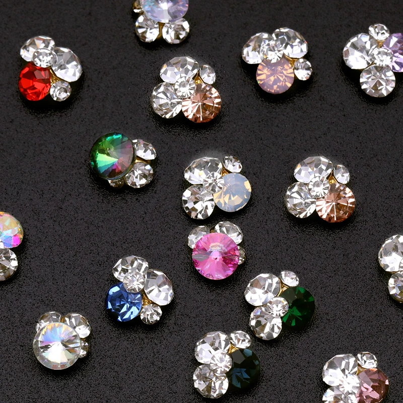 10Pcs Colorful 3D Nail Rhinestones Pink Blue Crystal Stones Nail Studs DIY Tips Mixed Patterns 3D Nail Art Decorations
10Pcs Colorful 3D Nail Rhinestones Pink Blue Crystal Stones Nail Studs DIY Tips Mixed Patterns 3D Nail Art Decorations