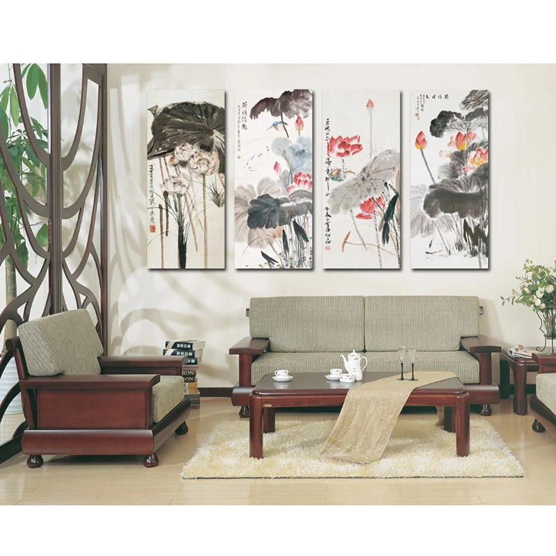 2016 Free shipping 4 piece canvas wall art chinese painting large wall pictures for living room paintings canvas flowers
2016 Free shipping 4 piece canvas wall art chinese painting large wall pictures for living room paintings canvas flowers