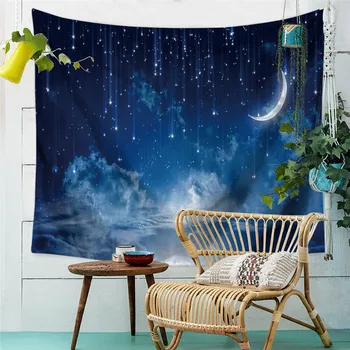 

Starry Sky Home Furnishing Mandala Tapestry Wall Hanging Sandy Beach Picnic Throw Rug Blanket Camping Tent 150*230CM