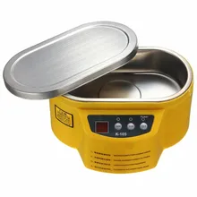 Nettoyeur à ultrasons pour désoxyder les pièces métalliques en modélisme ferroviaire.