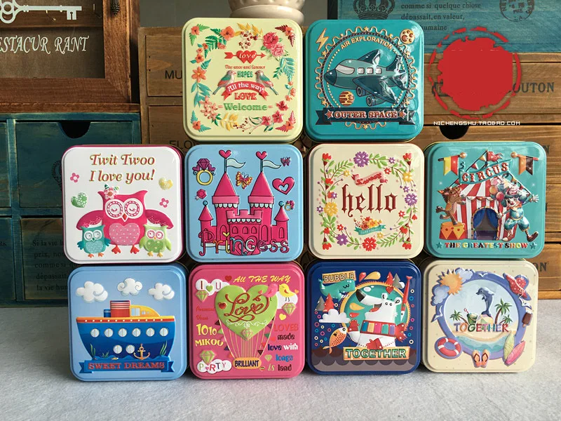 6Pcs/Lot Tin Box Cute Sugar Tea Coffee Sundries Snacks Storage Case Candy Box Three-dimensional Relief Size:7.5x7.5x6.5cm
6Pcs/Lot Tin Box Cute Sugar Tea Coffee Sundries Snacks Storage Case Candy Box Three-dimensional Relief Size:7.5x7.5x6.5cm