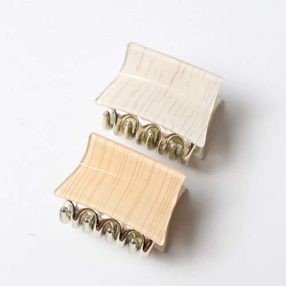2pcs/lot Small Plastic Hair Claw For Women Wood Grain Pattern Crab For Hair Clips Acrylic Hair Clamps Hair Accessories
2pcs/lot Small Plastic Hair Claw For Women Wood Grain Pattern Crab For Hair Clips Acrylic Hair Clamps Hair Accessories