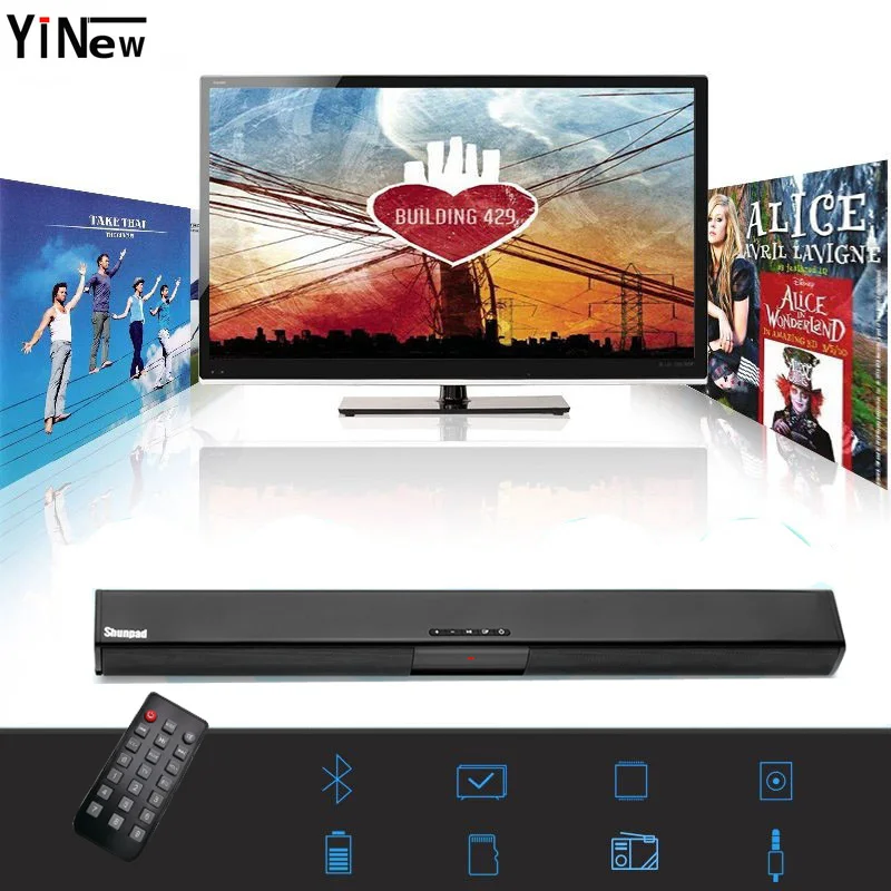 20W Sound Bar Bluetooth Soundbar Column Dual Subwoofers Speaker Home Theater Surround Sound System Hang Wall Built-in 3D Stereo
20W Sound Bar Bluetooth Soundbar Column Dual Subwoofers Speaker Home Theater Surround Sound System Hang Wall Built-in 3D Stereo