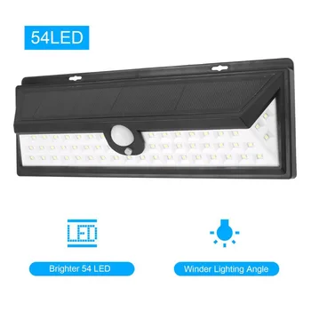 54 LED solar sensor auto lamp waterproof PIR Body induction motion adjustable wall light for outdoor garden light
54 LED solar sensor auto lamp waterproof PIR Body induction motion adjustable wall light for outdoor garden light