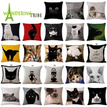 Cartoon Cat Cafe Decorative Cushion/Pillow Cover Throw Pillowcase