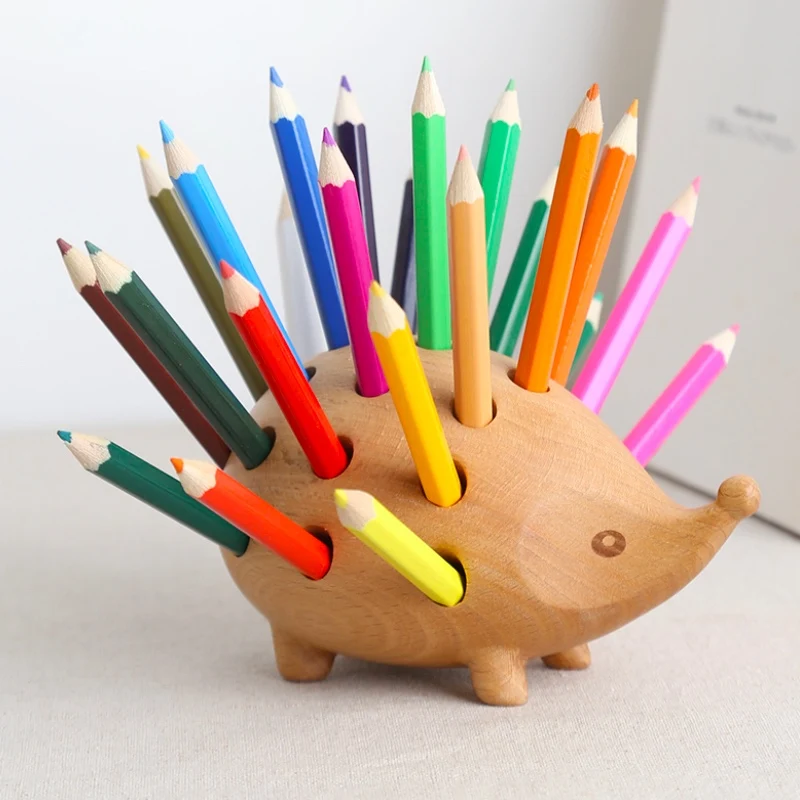 Wooden Hedgehog 24 Hole Pen Inserted Stand Multi-Functional Desk Holder Children Lovely Pencil Holder Fashion With 24 Colors Pen
Wooden Hedgehog 24 Hole Pen Inserted Stand Multi-Functional Desk Holder Children Lovely Pencil Holder Fashion With 24 Colors Pen